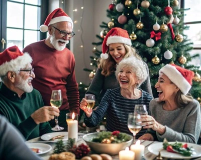 Family Christmas Cheer: A Toast to Togetherness